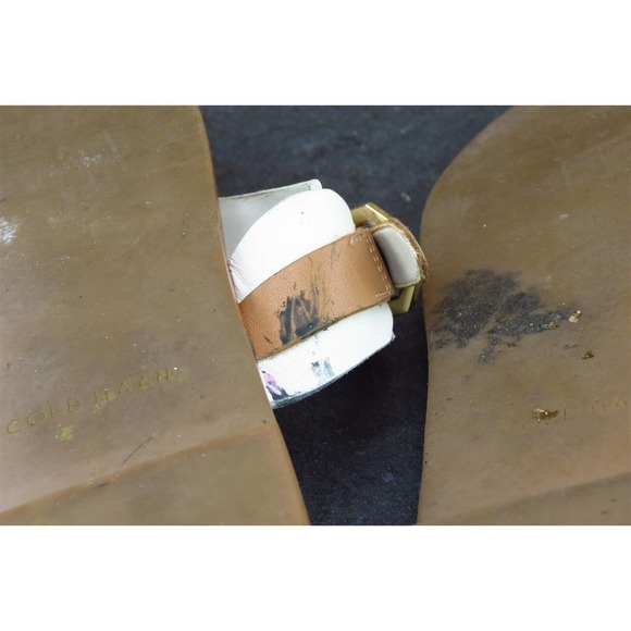 Cole Haan Grandos Sz 7 B Brown Flip Flop Synthetic Women Sandals W14563 - Picture 8 of 9